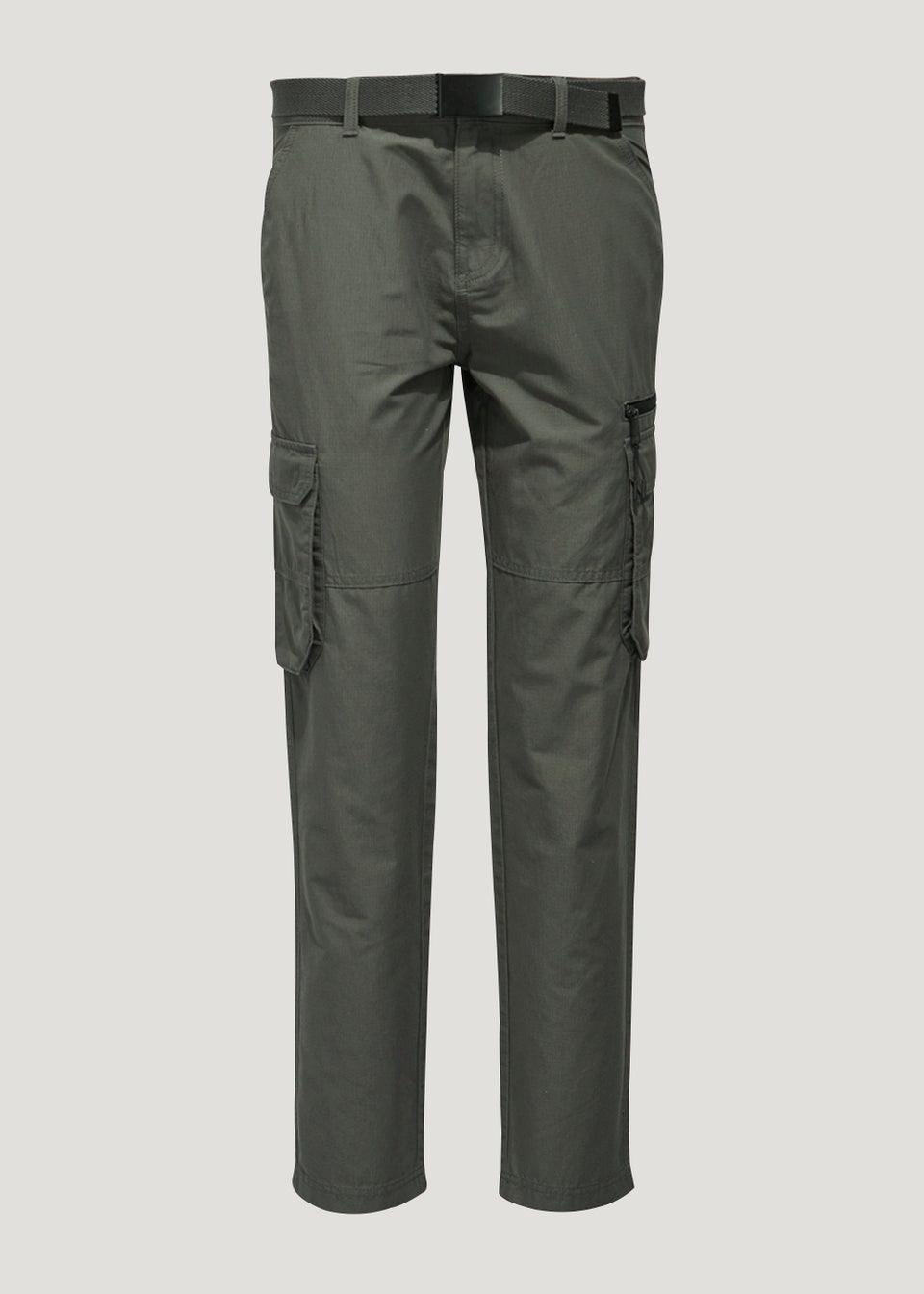 Green Belted Utility Cargo Trousers - Matalan