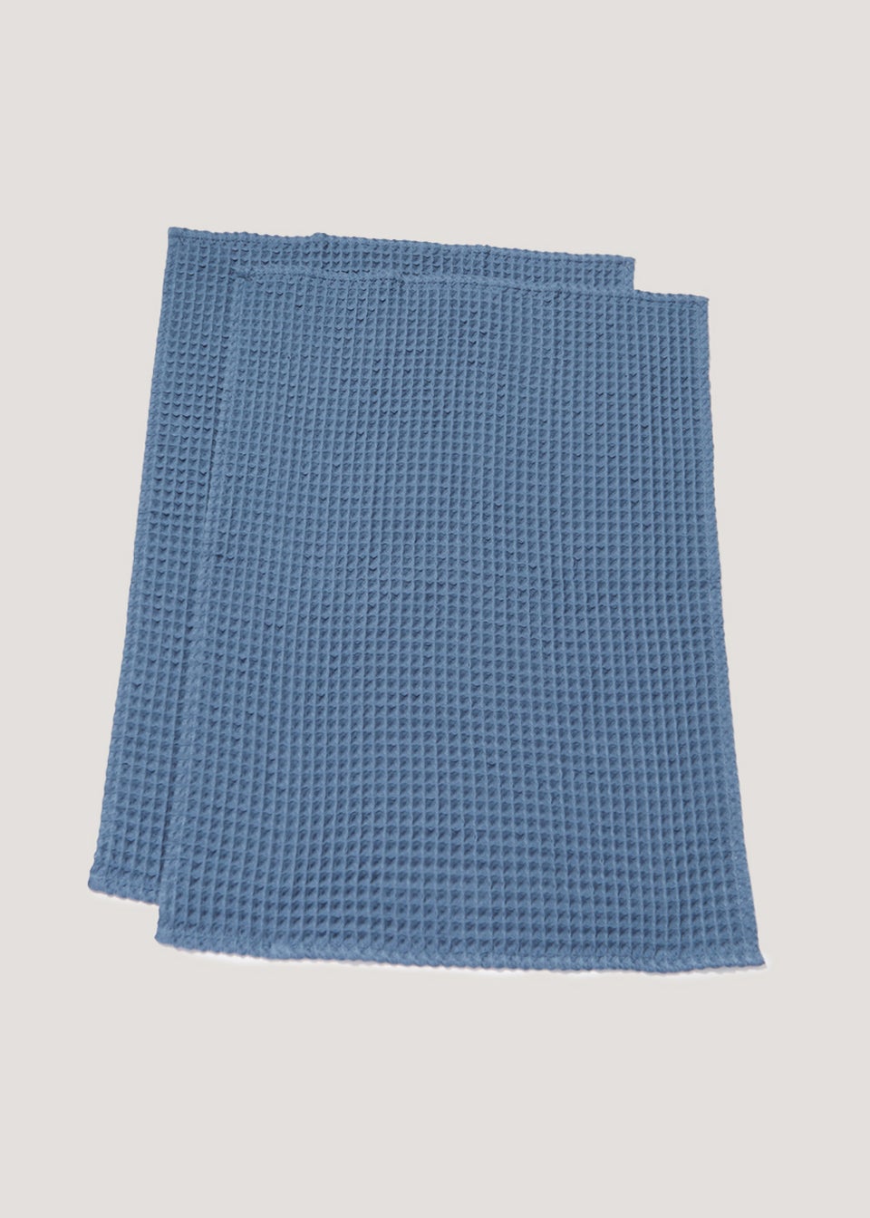 2 Pack Blue Waffle Tea Towels (69cm x 51cm)