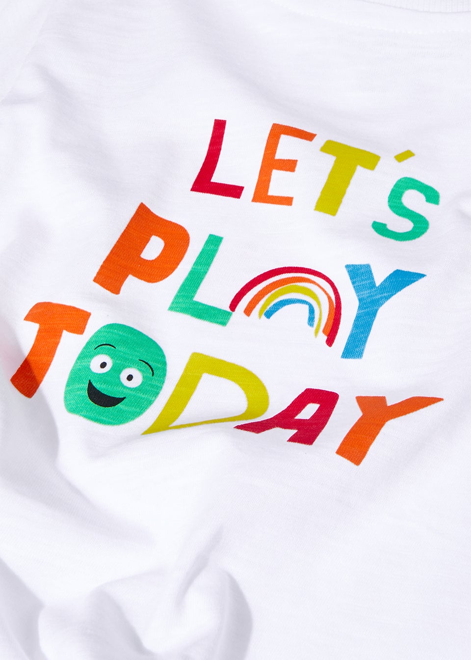 Kids White NSPCC Lets Play T-Shirt (9mths-6yrs)