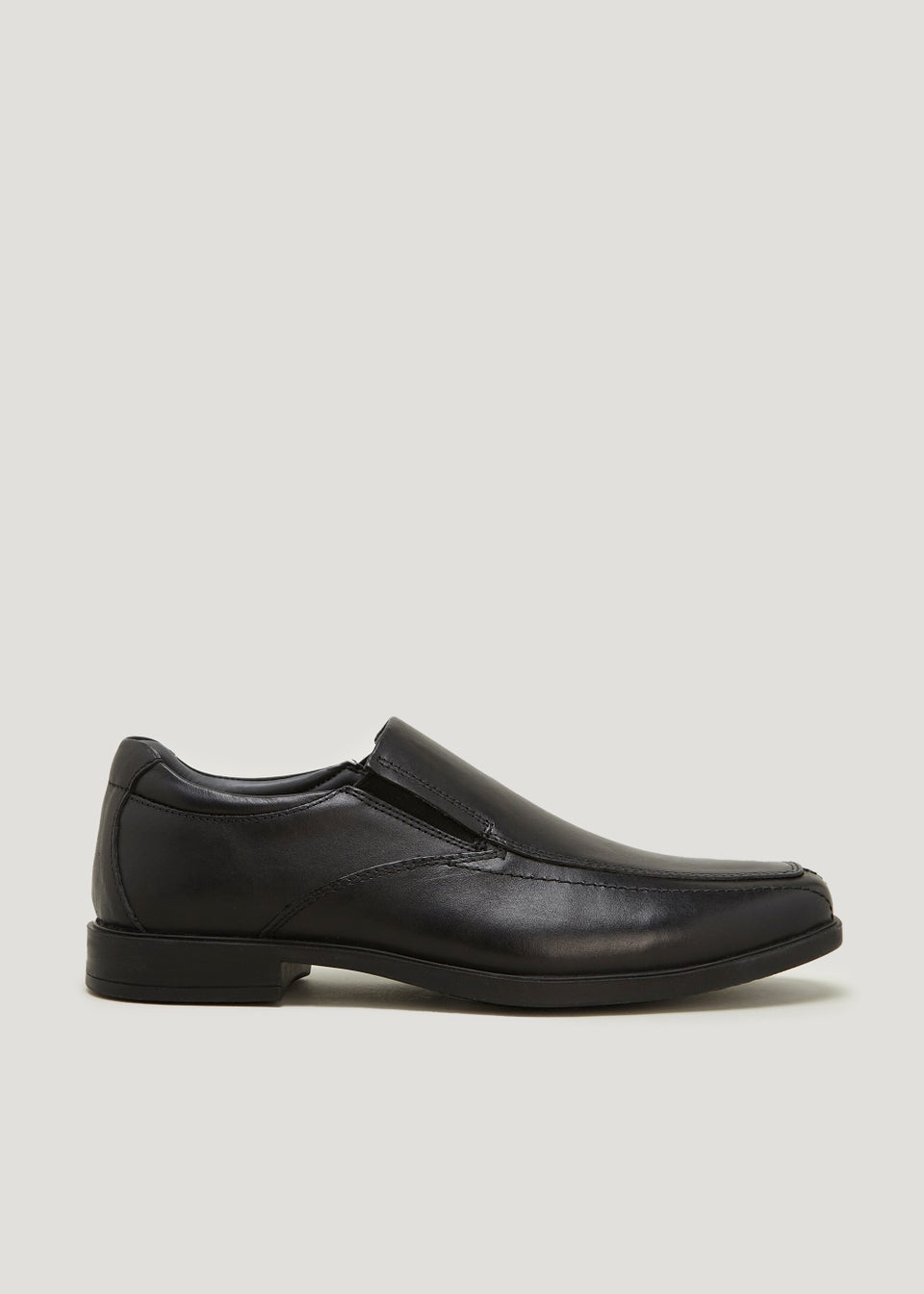 Soleflex Black Real Leather Apron Shoes