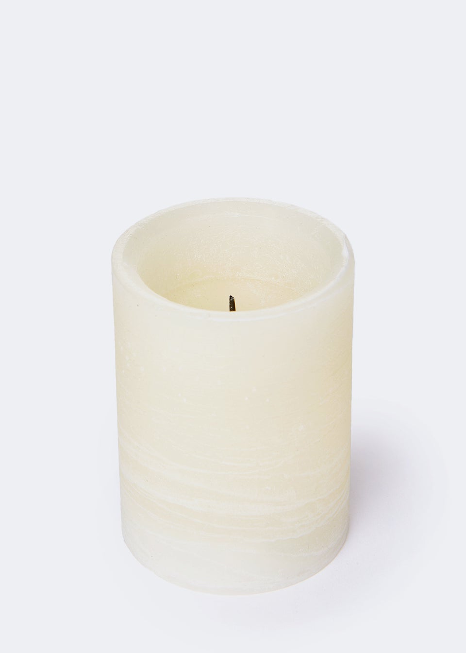 Small LED Candle with Wick (10cm x 7.5cm)