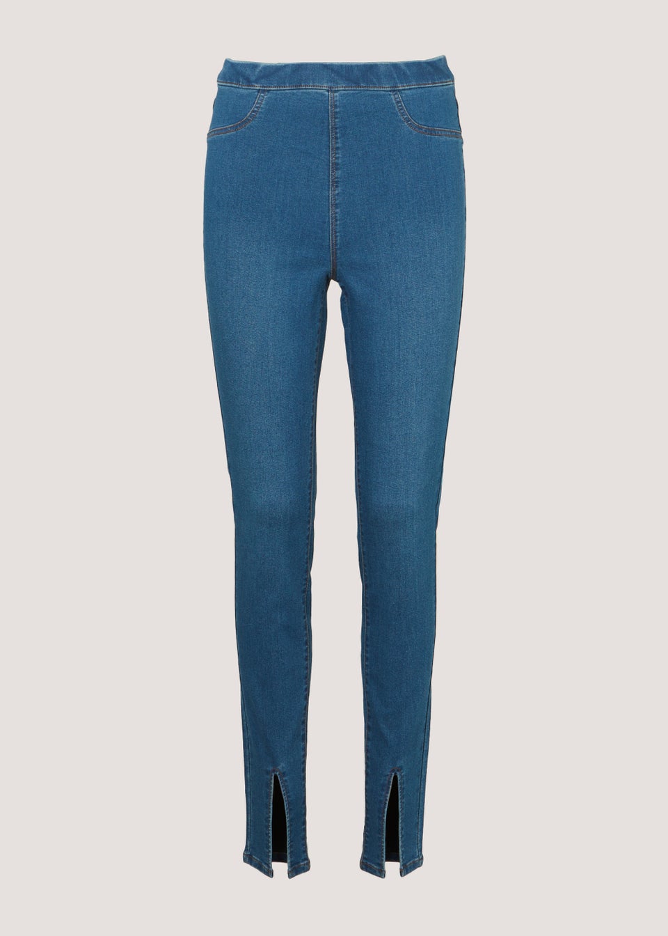 Rosie Mid Wash Split Leg Jeggings