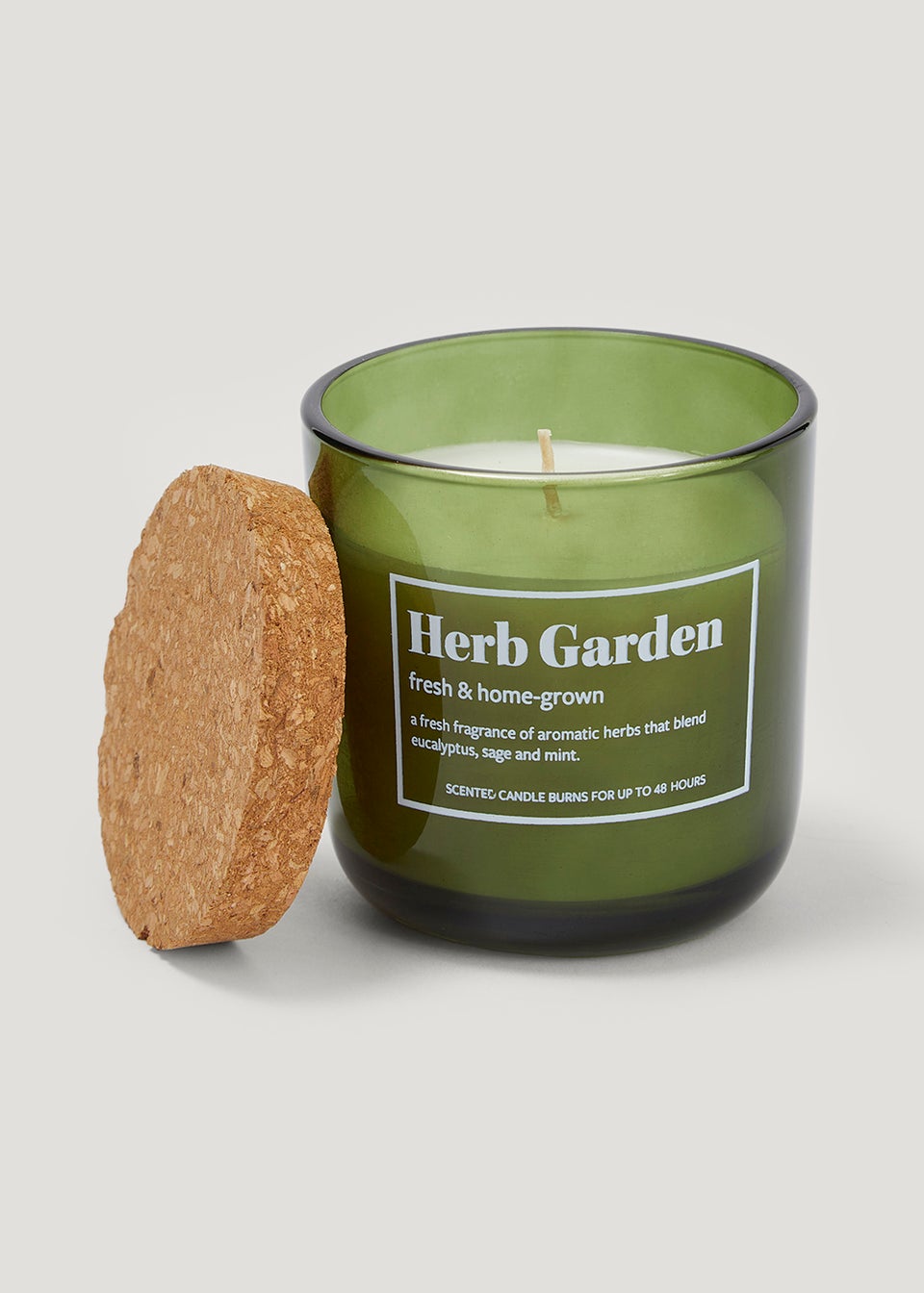 Herb Garden Cork Lid Candle