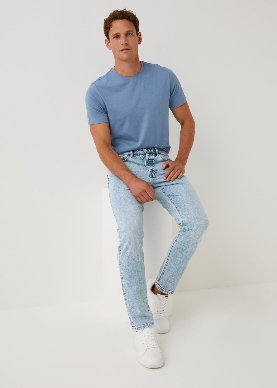 Light Wash Slim Fit Jeans