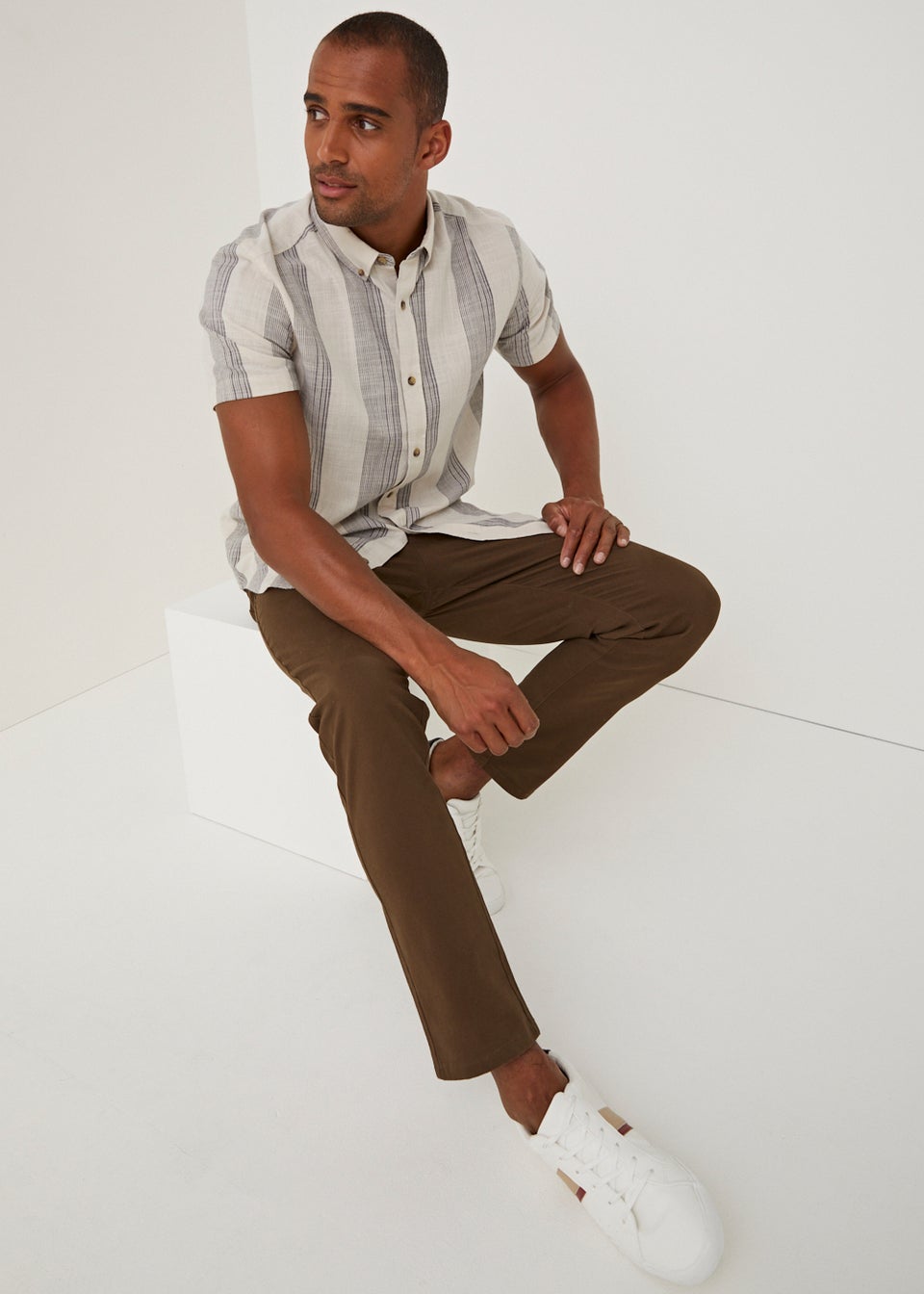 Brown Slim Fit Soft Touch Jeans