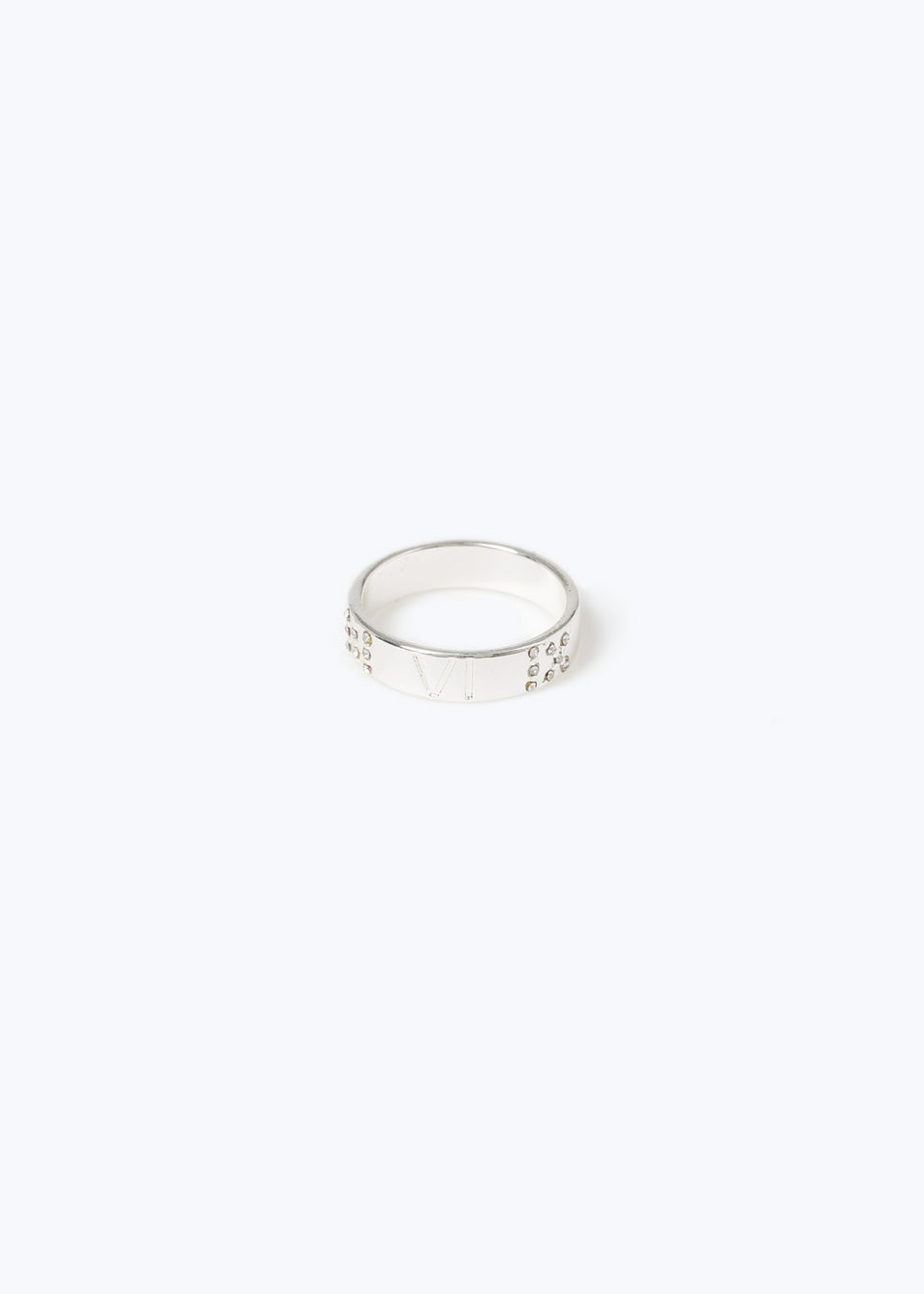 Silver Roman Numeral Ring