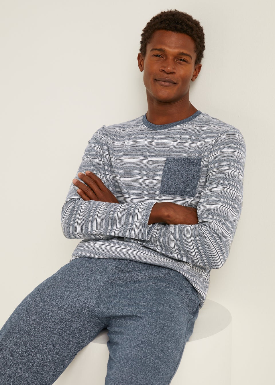 Blue Stripe Pyjama Set