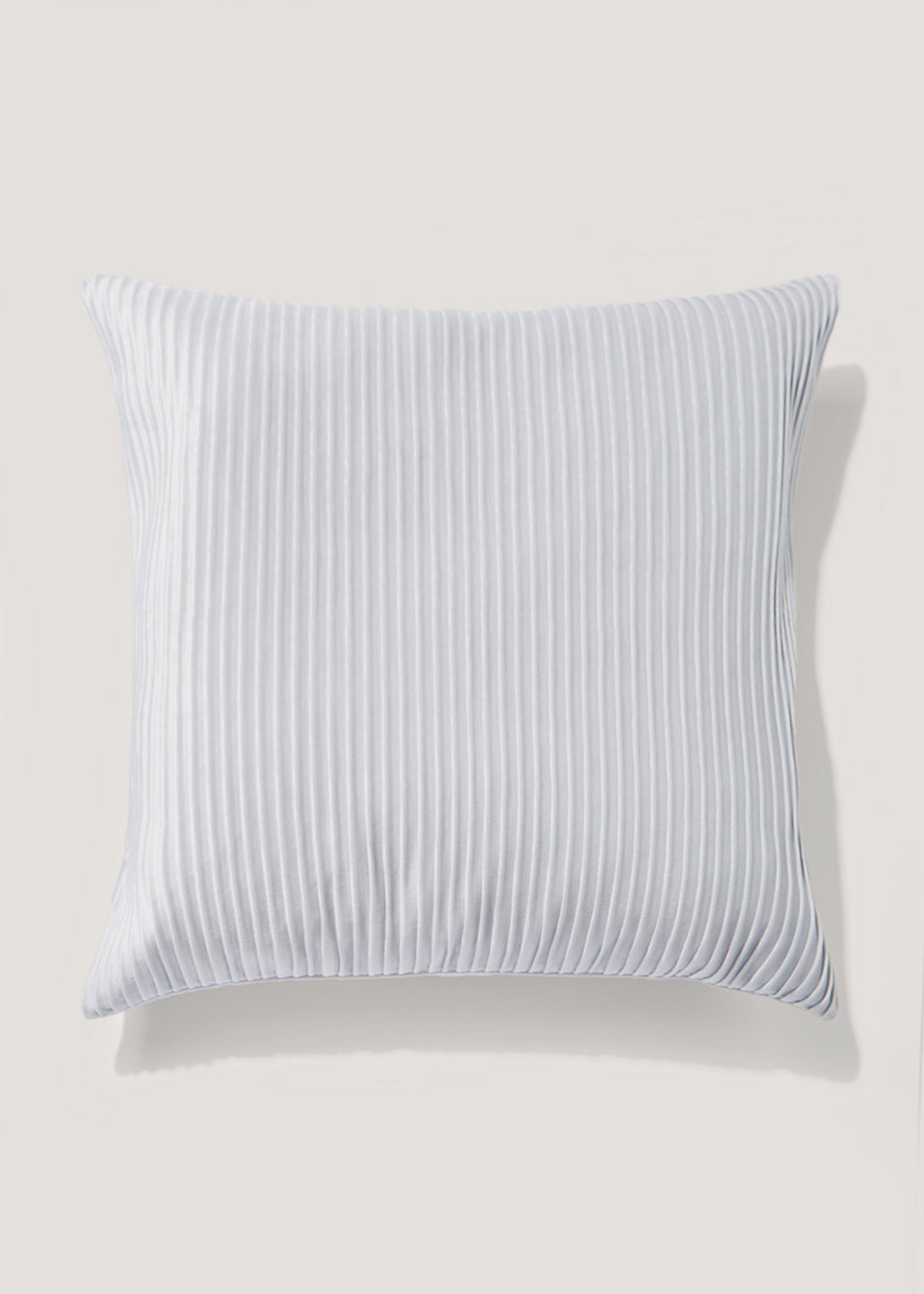 Grey Pleated Velvet Cushion (50cm x 50cm)
