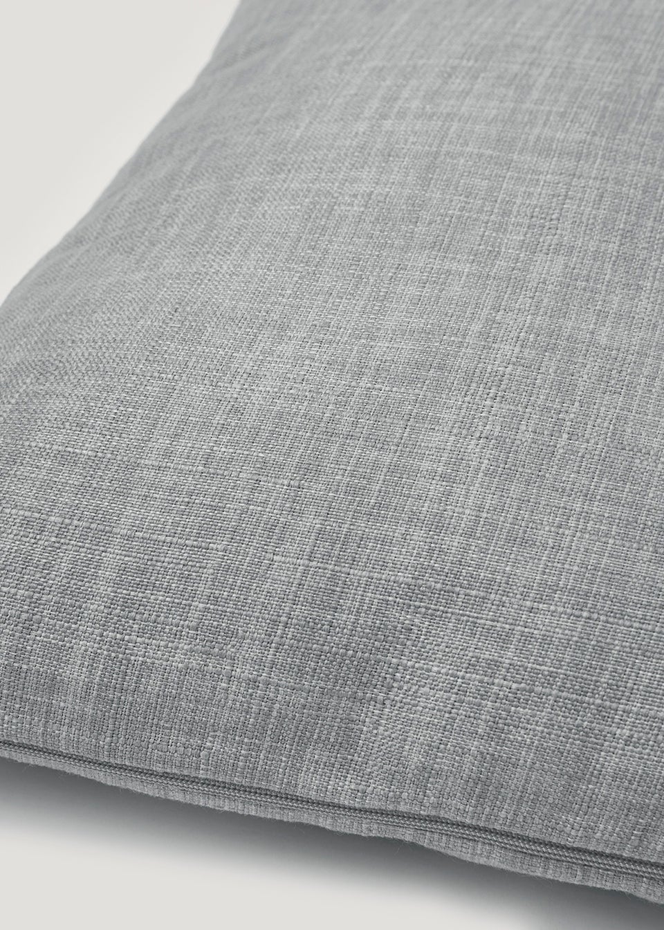 Grey Linen-Look Cushion (43cm x 43cm)