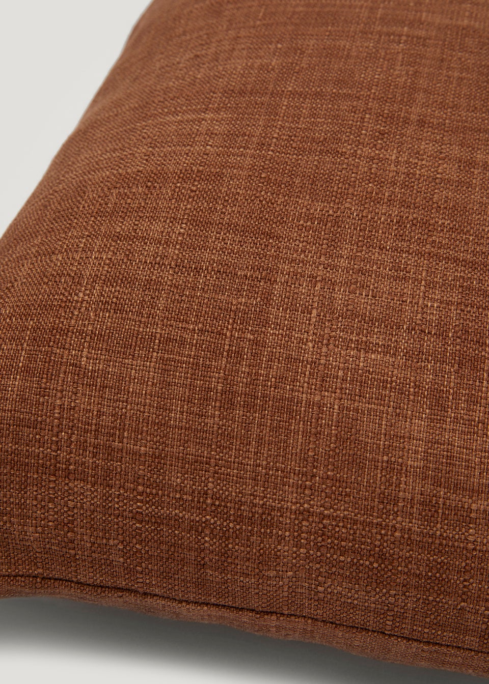Orange Linen-Look Cushion (43cm x 43cm)
