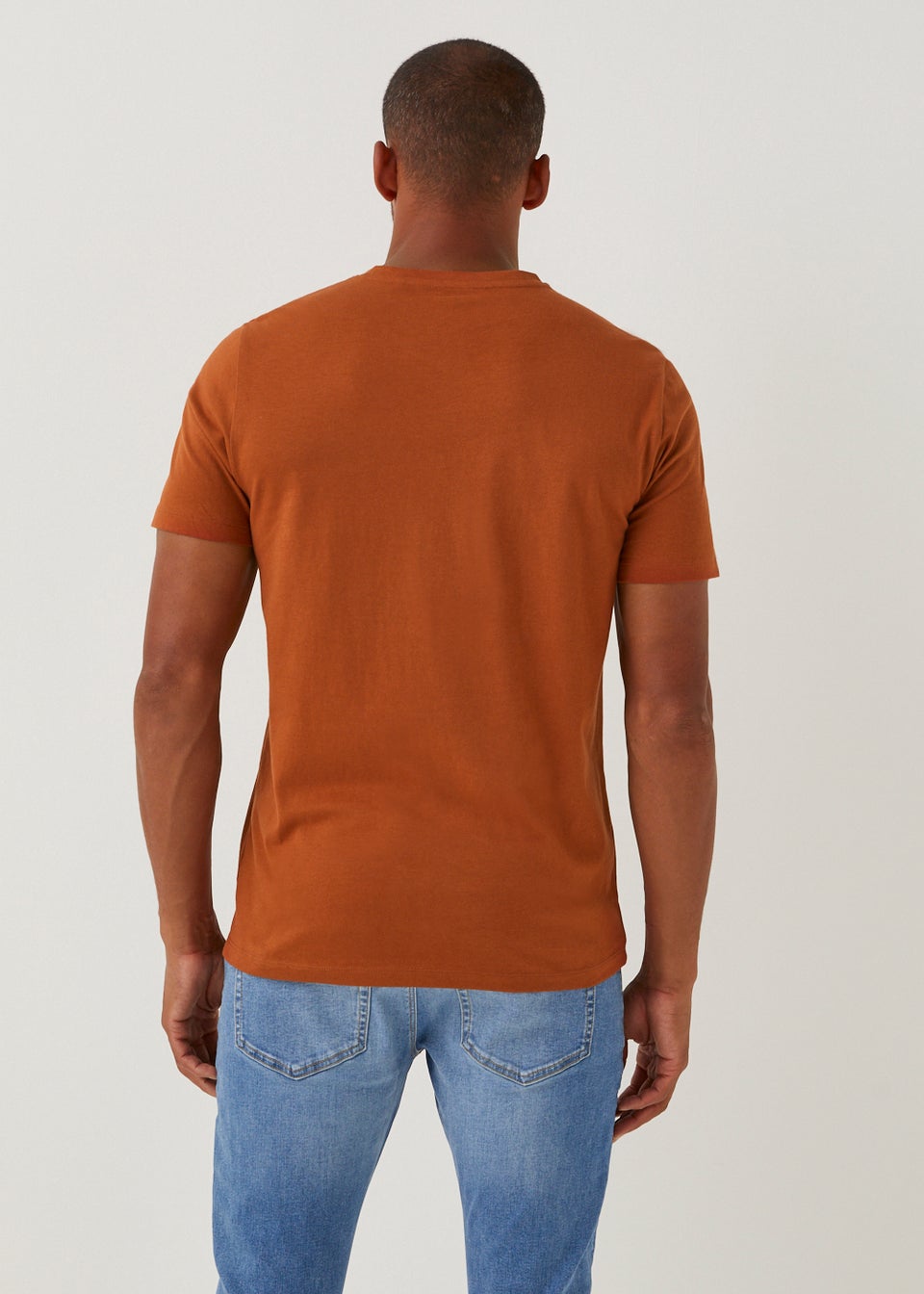Orange Essential V-Neck T-Shirt