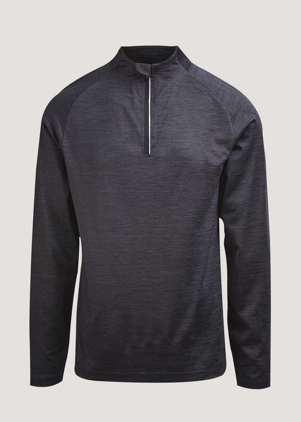 Souluxe Black Half Zip Sports Sweatshirt