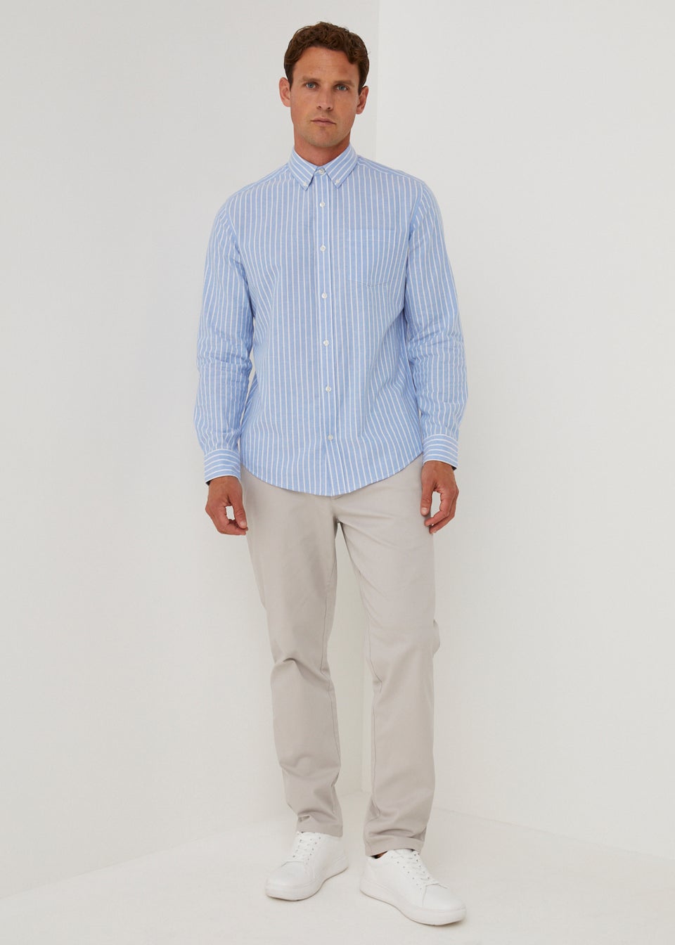 Blue Stripe Oxford Shirt