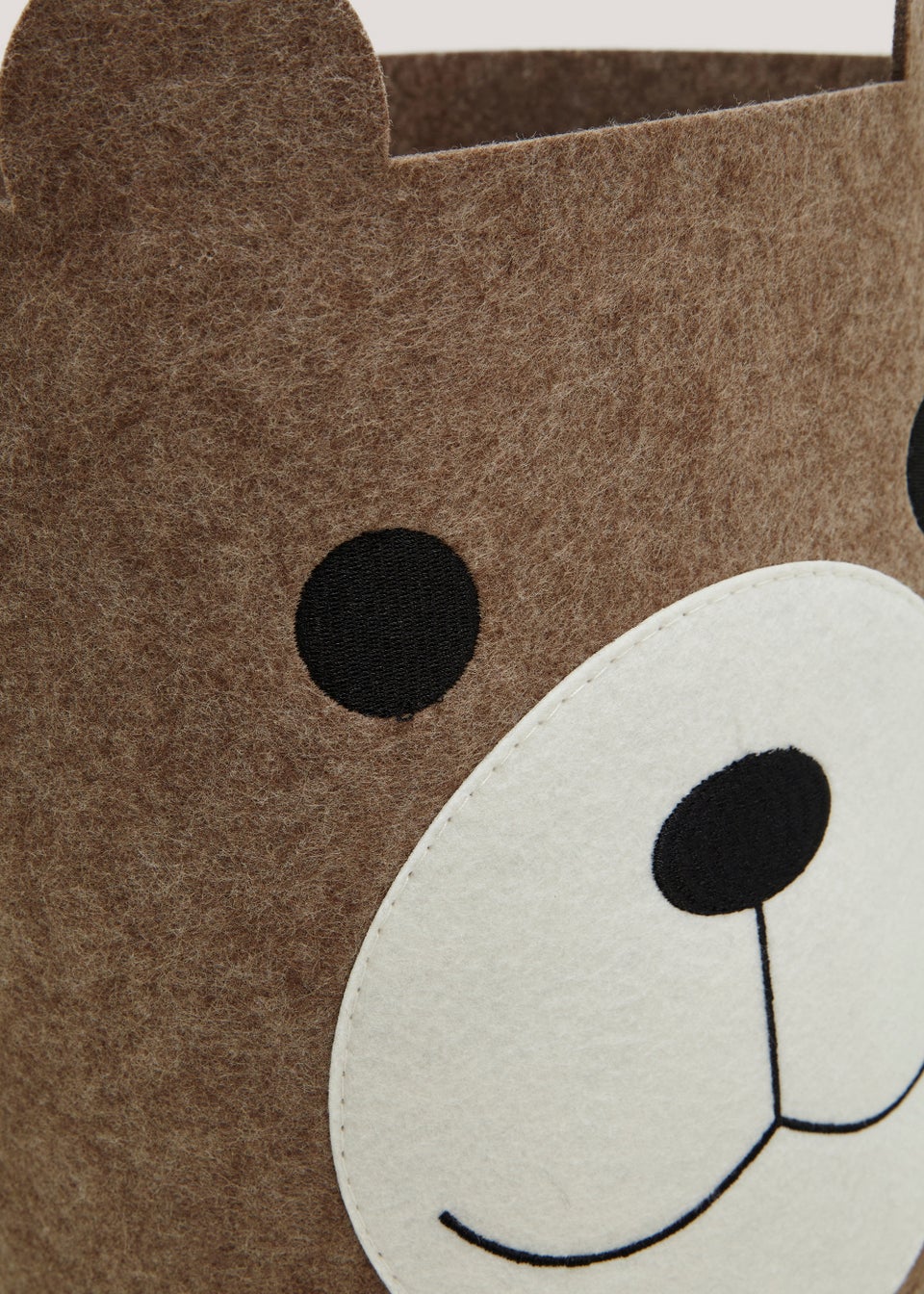 Bear Small Felt Storage Basket (25cm x 25cm x 25cm)