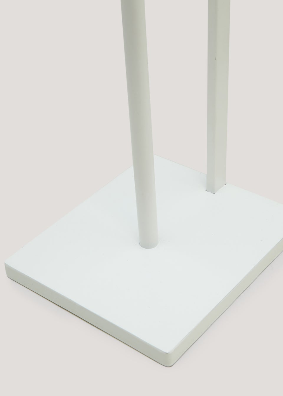 White Metal Toilet Roll Holder (61cm x 20cm)