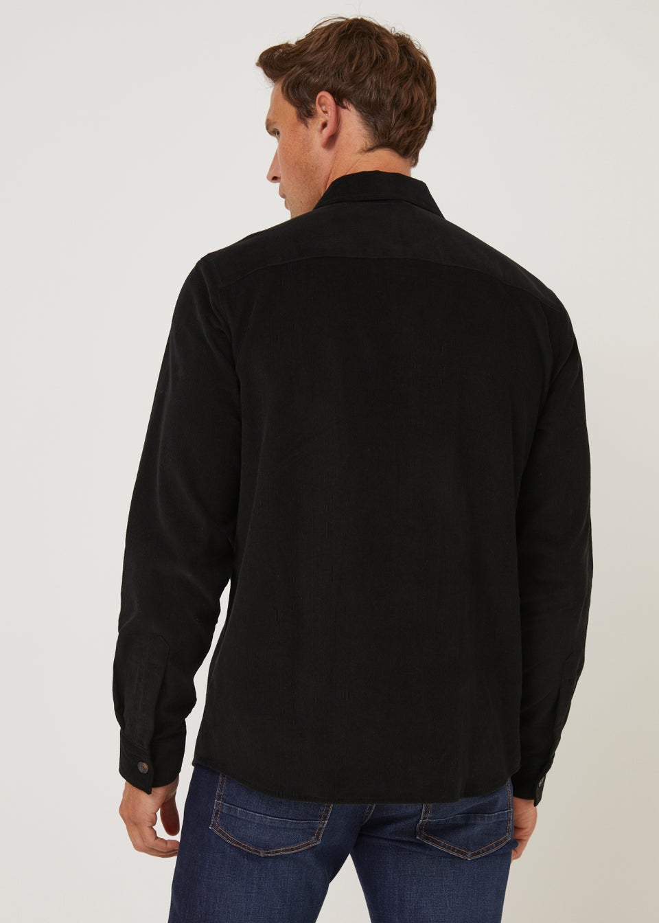 Black Cord Twin Pocket Shirt