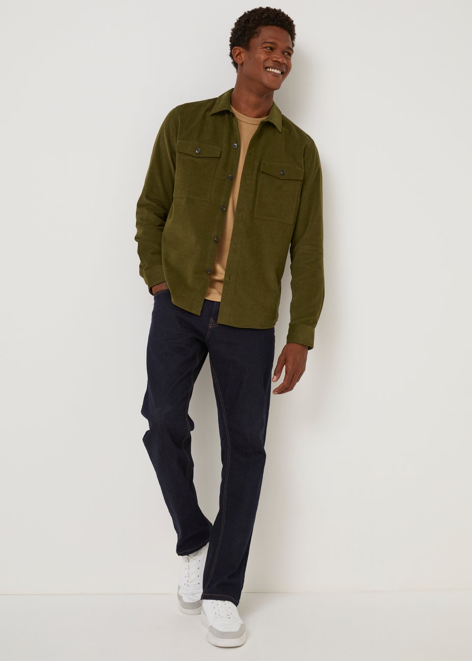 Green Cord Twin Pocket Shirt