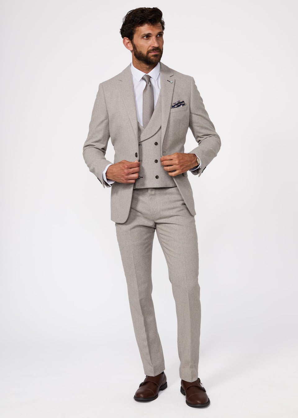 Broken Stitch Mink Hemingway Suit Jacket