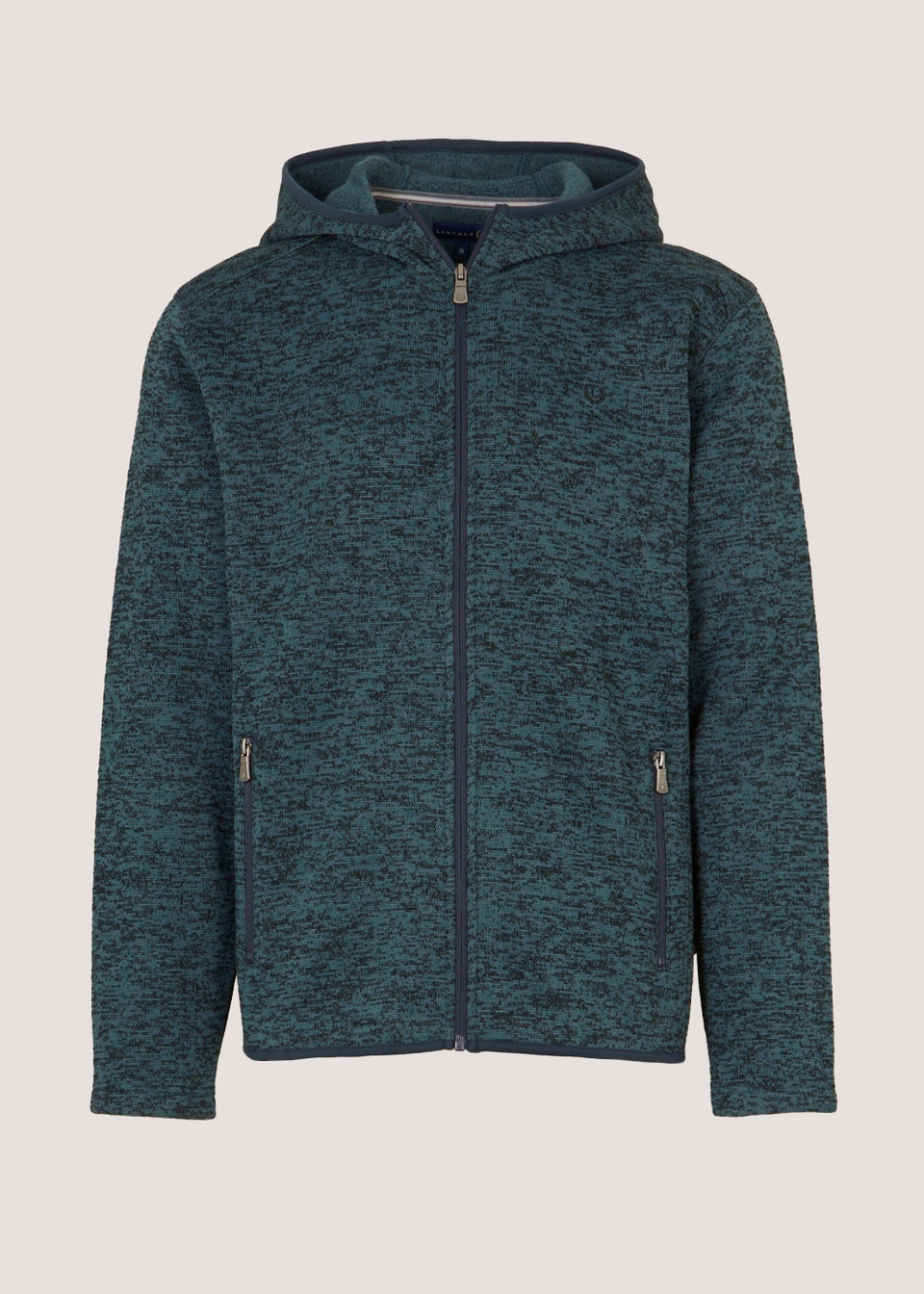 Lincoln Teal Hooded Fleece Jacket