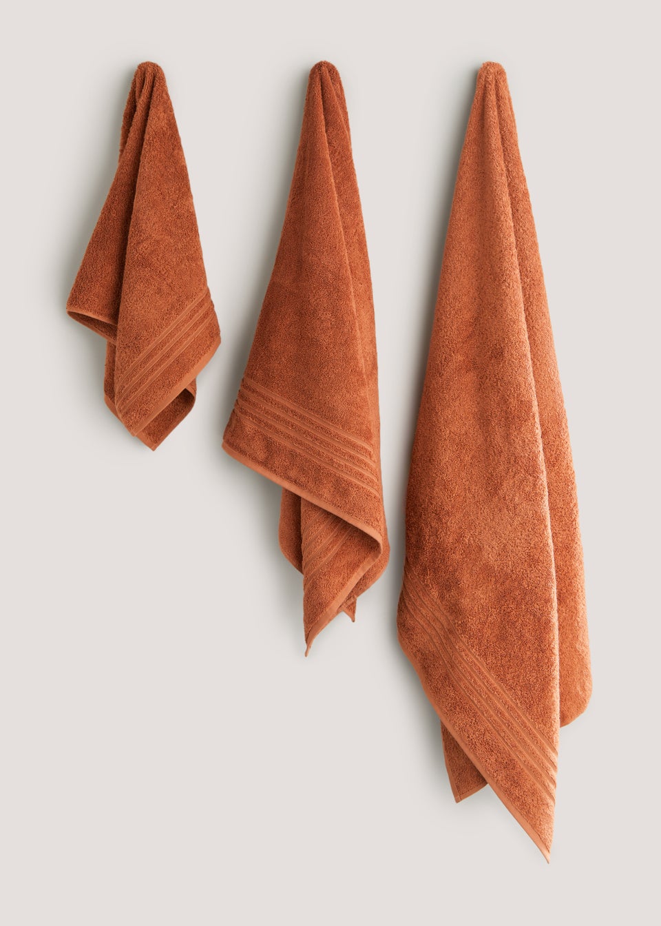 Orange 100% Egyptian Cotton Towels