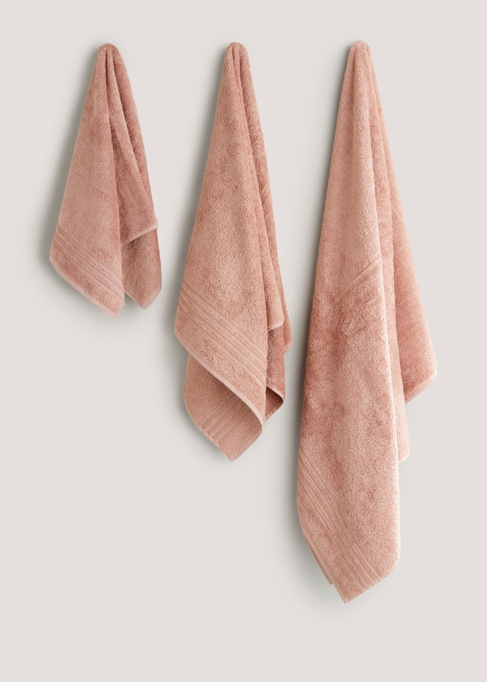 Dusky Pink 100% Egyptian Cotton Towels