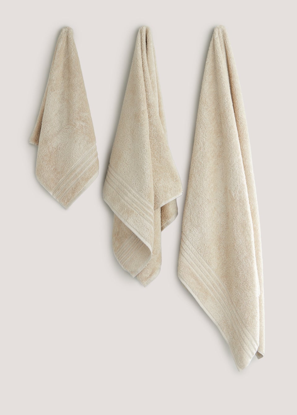 Oatmeal 100% Egyptian Cotton Towels