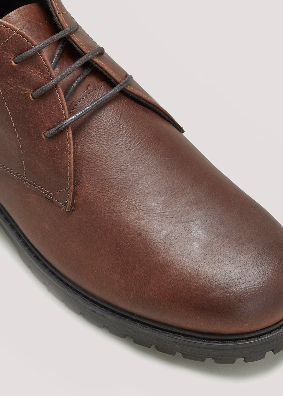Brown Leather Cleated Chukka Boots - Matalan