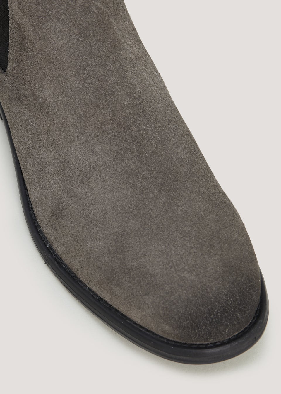 Grey Suede Chelsea Boots