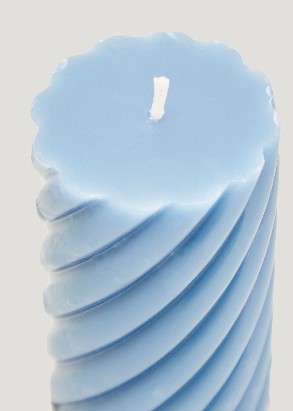 Blue Small Pillar Candle (12cm)