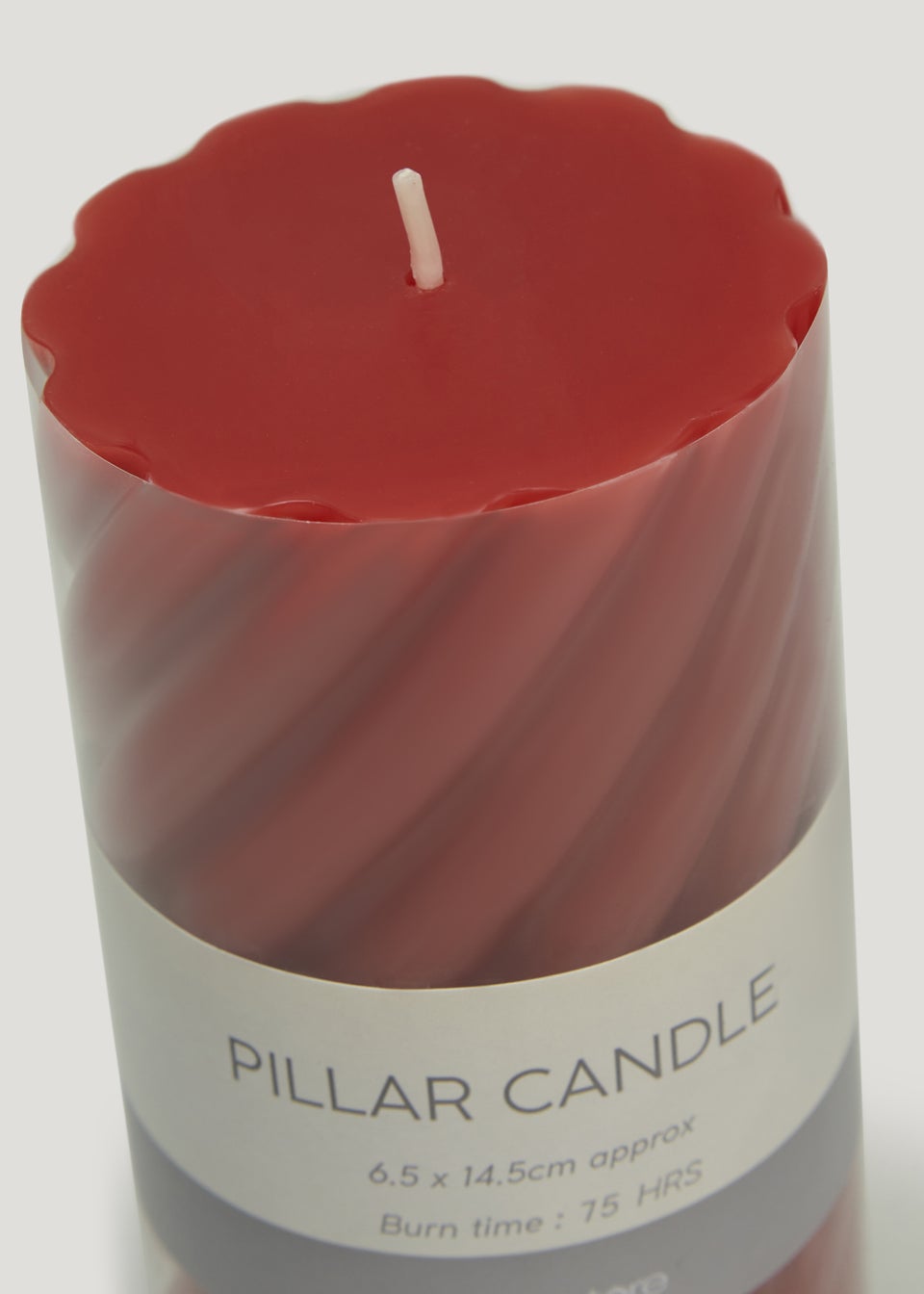 Red Large Pillar Candle (18cm)
