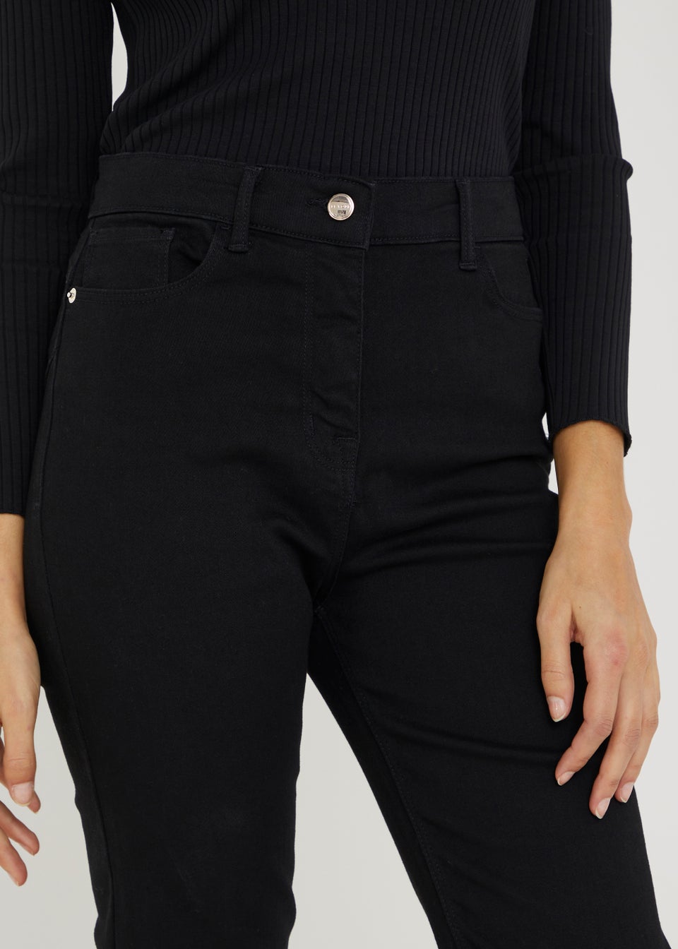 Et Vous Black Sculpt & Shape Straight Fit Jeans