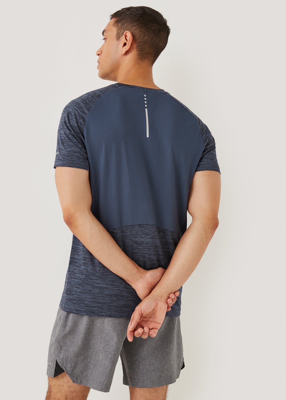 Souluxe Blue Marl Sports T-Shirt