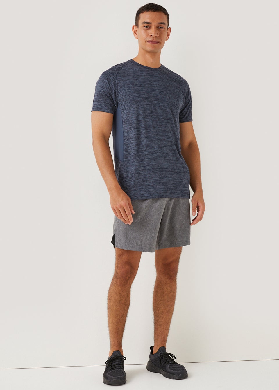 Souluxe Blue Marl Sports T-Shirt