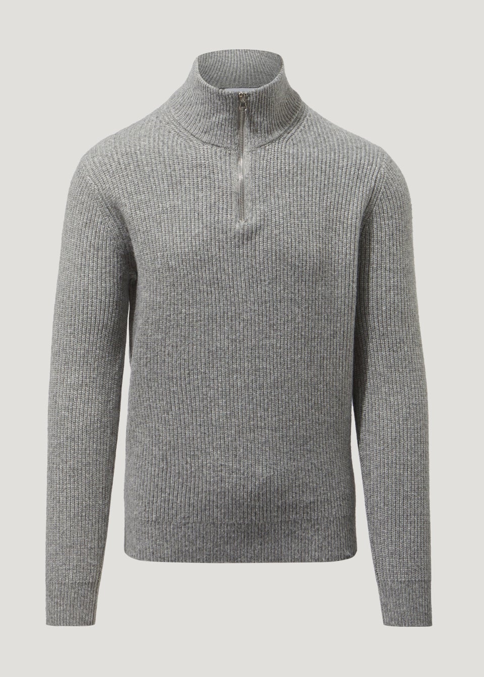 Grey Midweight 1/4 Zip Jumper