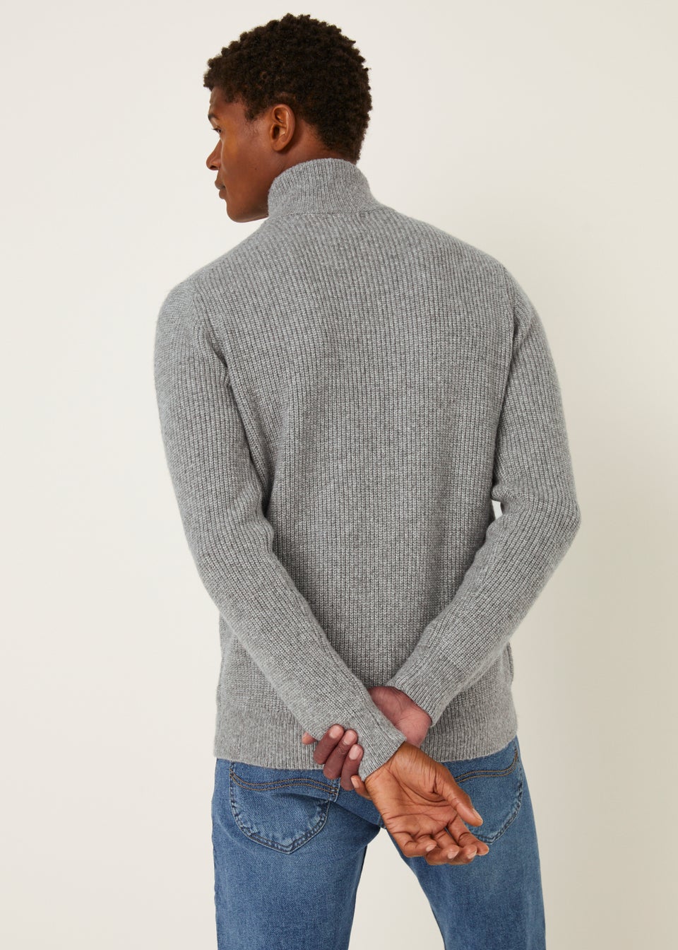 Grey Midweight 1/4 Zip Jumper