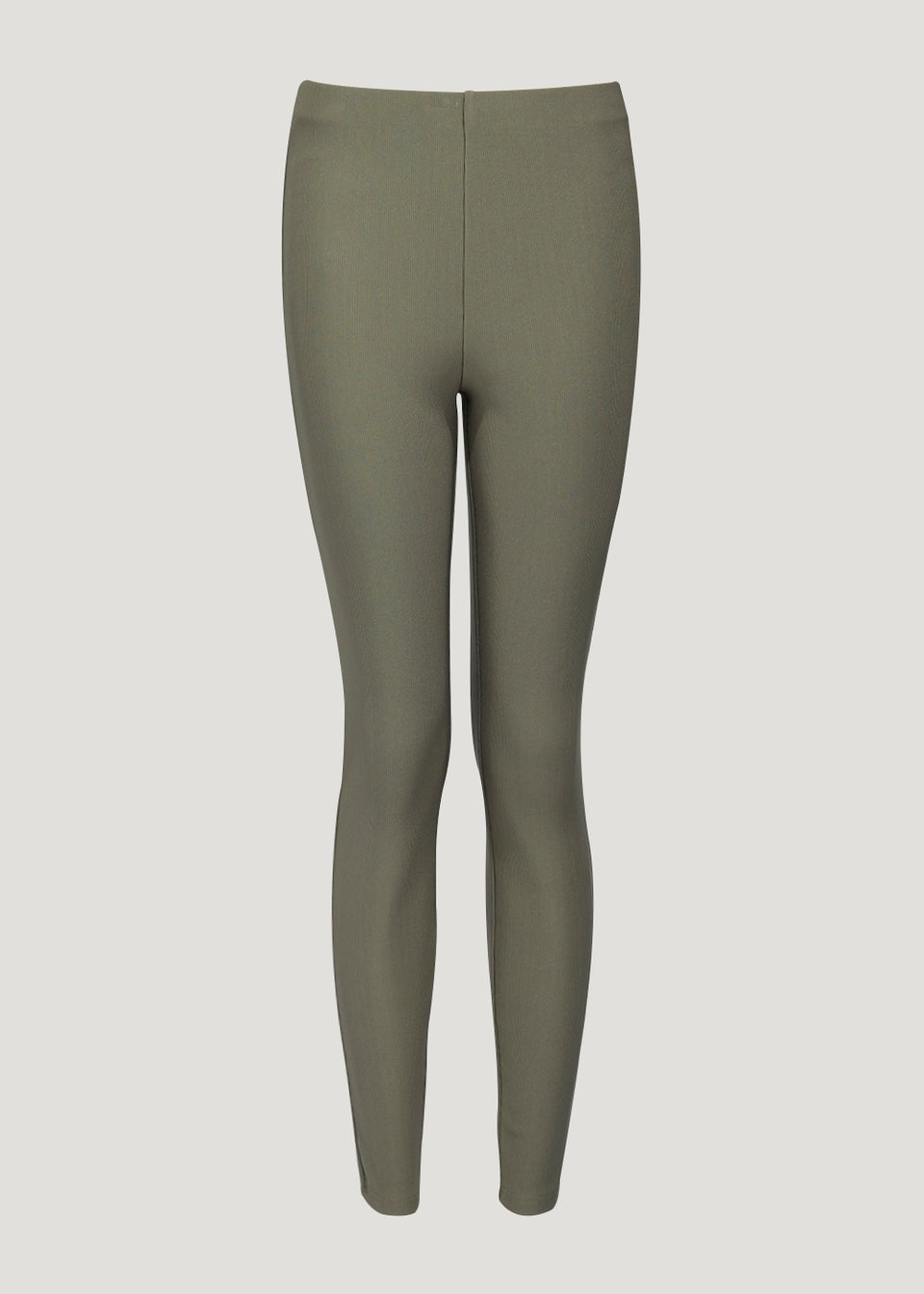 Khaki Ribbed Ottoman Leggings