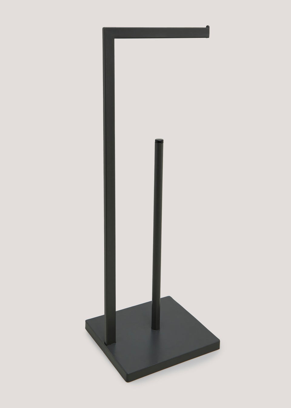 Grey Metal Toilet Roll Holder 61cm x 20cm