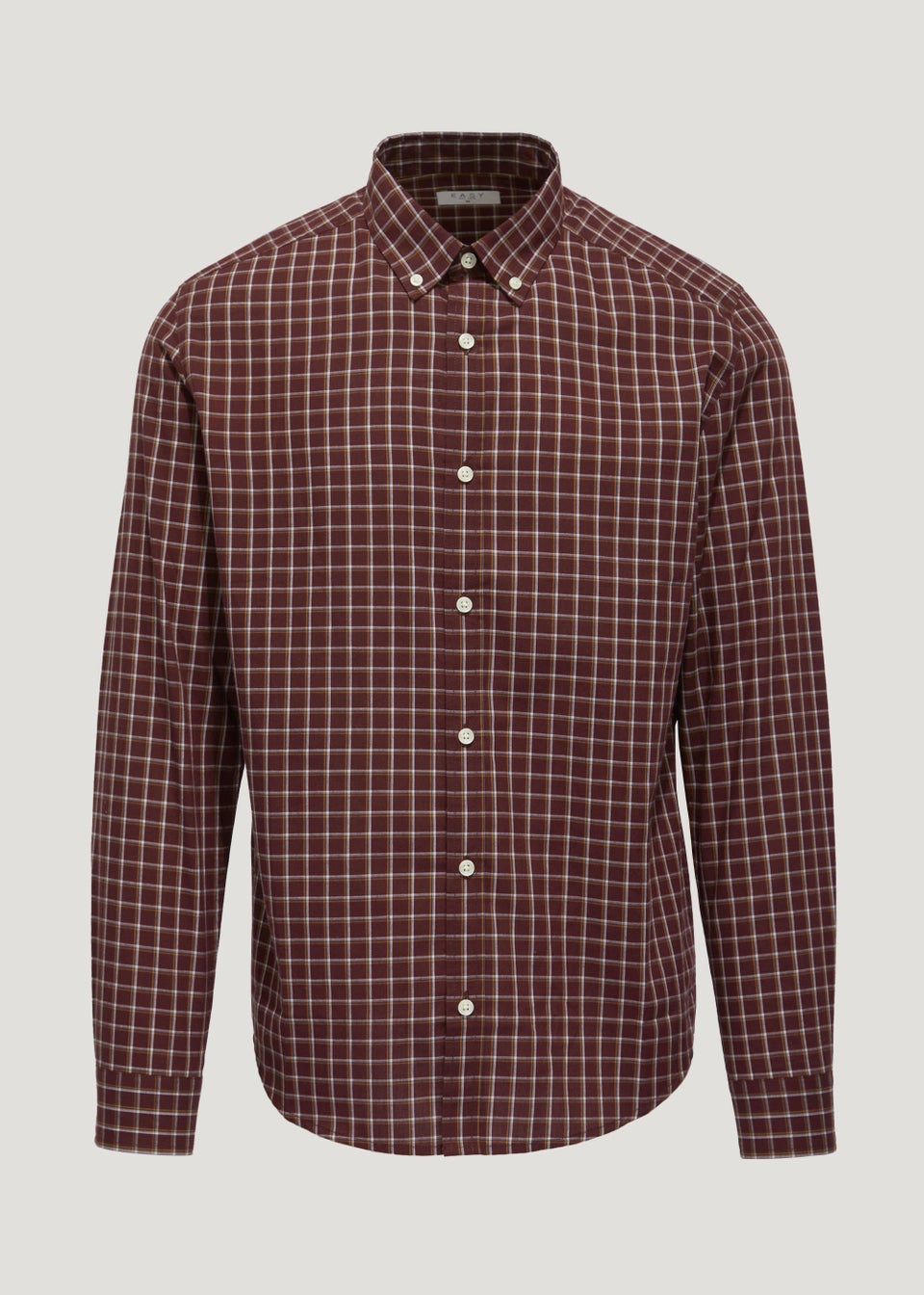 Burgundy Micro Check Shirt
