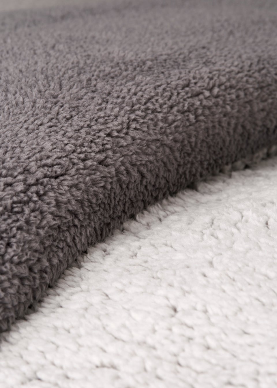 Grey Marl Teddy Fleece Duvet Cover