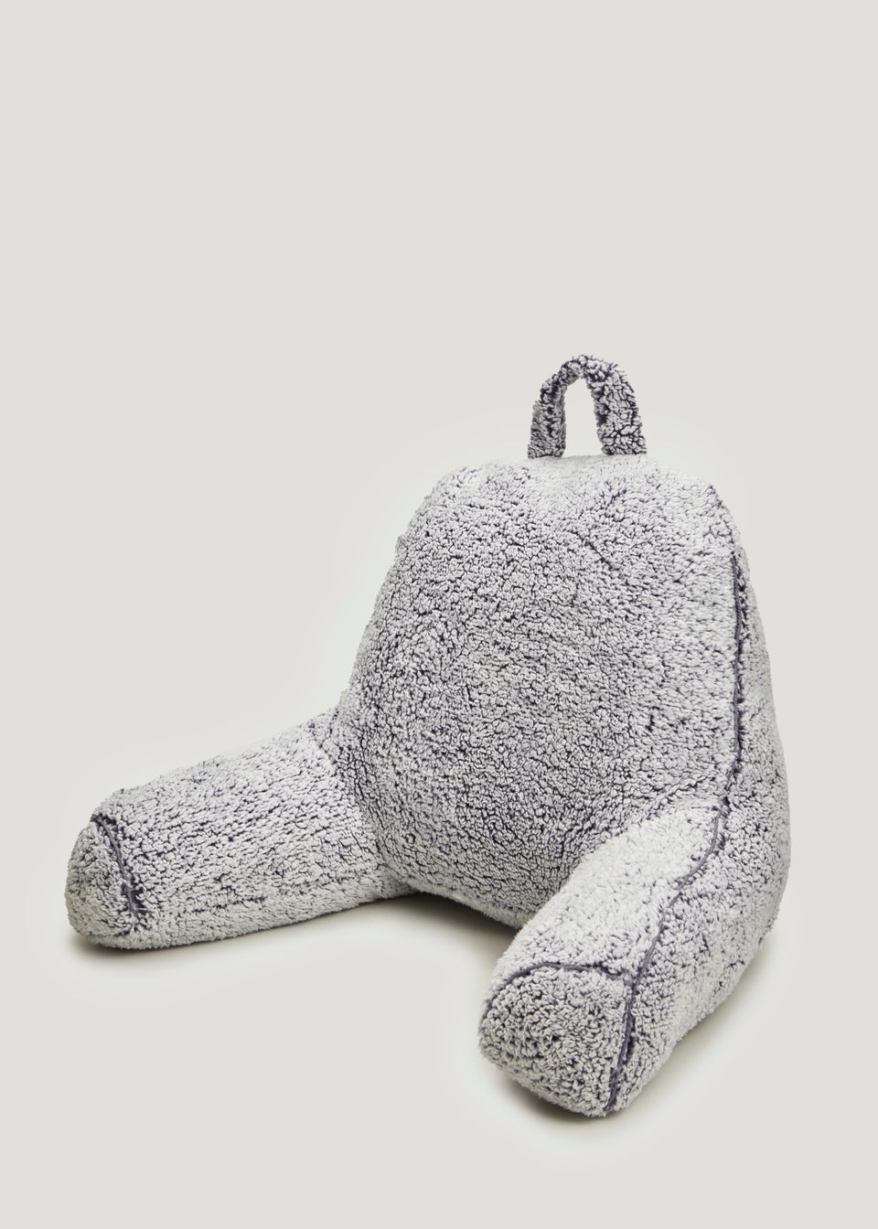 Blue Marl Teddy Fleece Cuddle Cushion 70cm