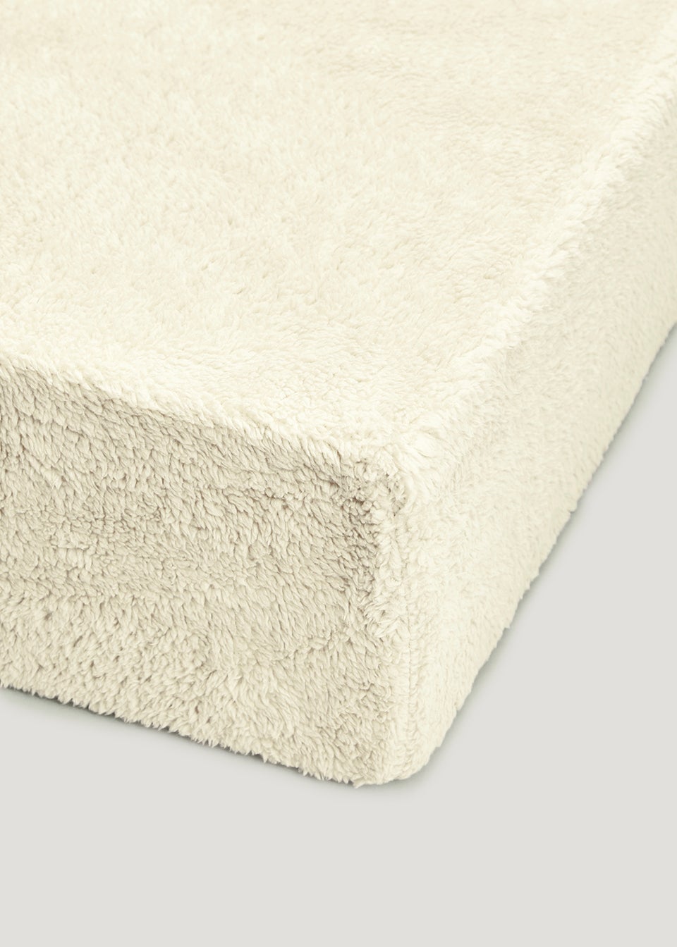 Cream Teddy Fleece Fitted Sheet Matalan