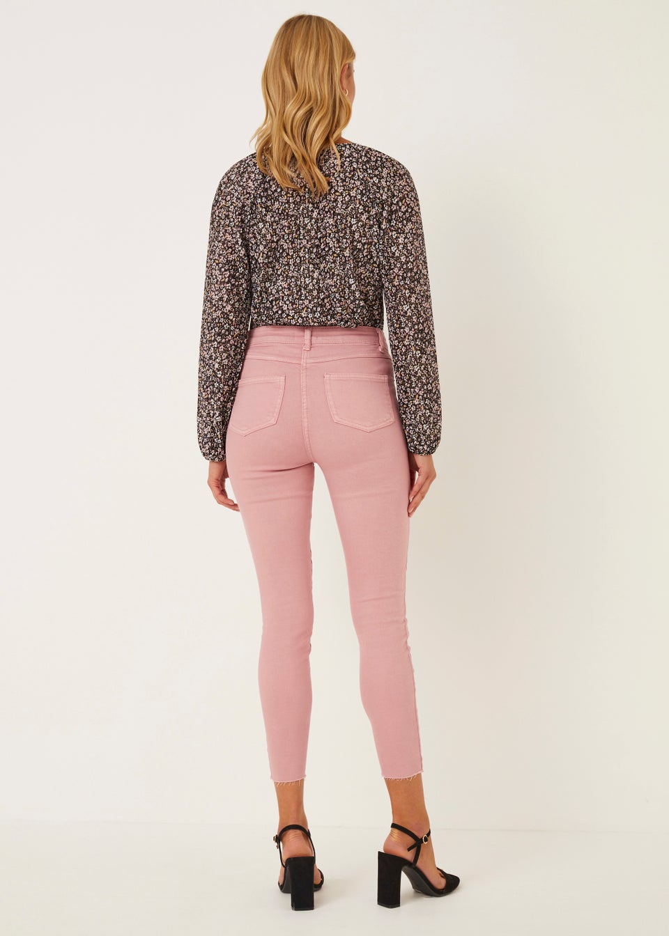 April Pink Ankle Grazer Super Skinny Jeans
