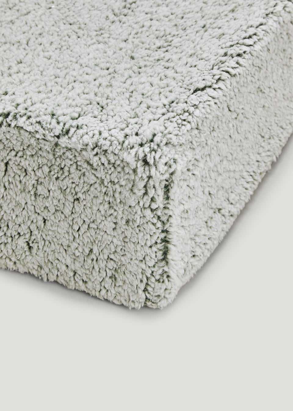 Green Marl Teddy Fleece Fitted Sheet