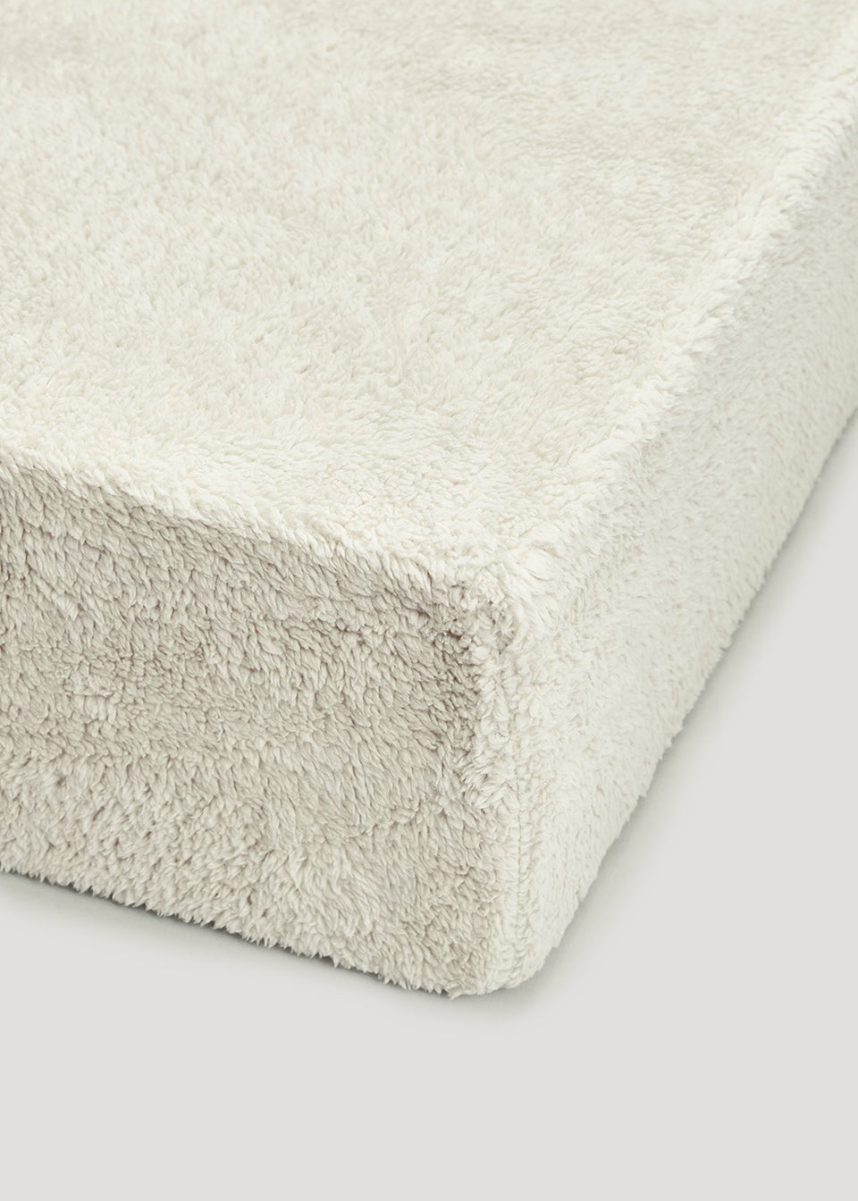 Natural Marl Teddy Fleece Fitted Sheet