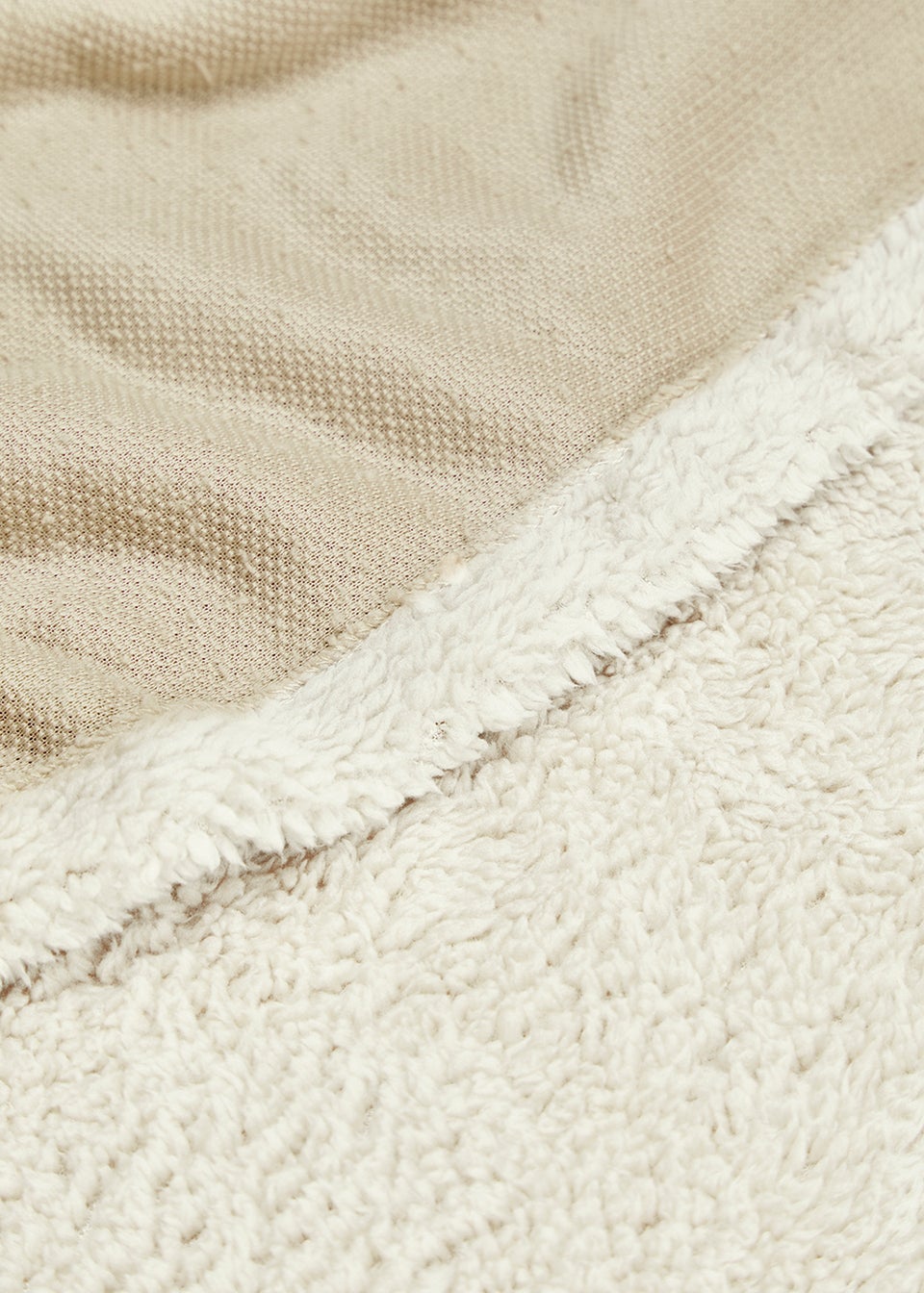 Natural Marl Teddy Fleece Fitted Sheet