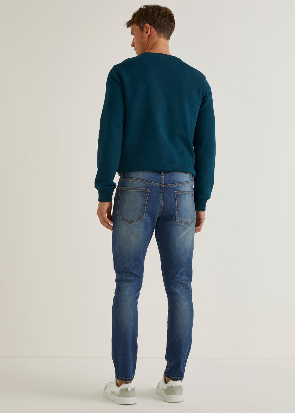 Blue Tint Stretch Skinny Fit Jeans