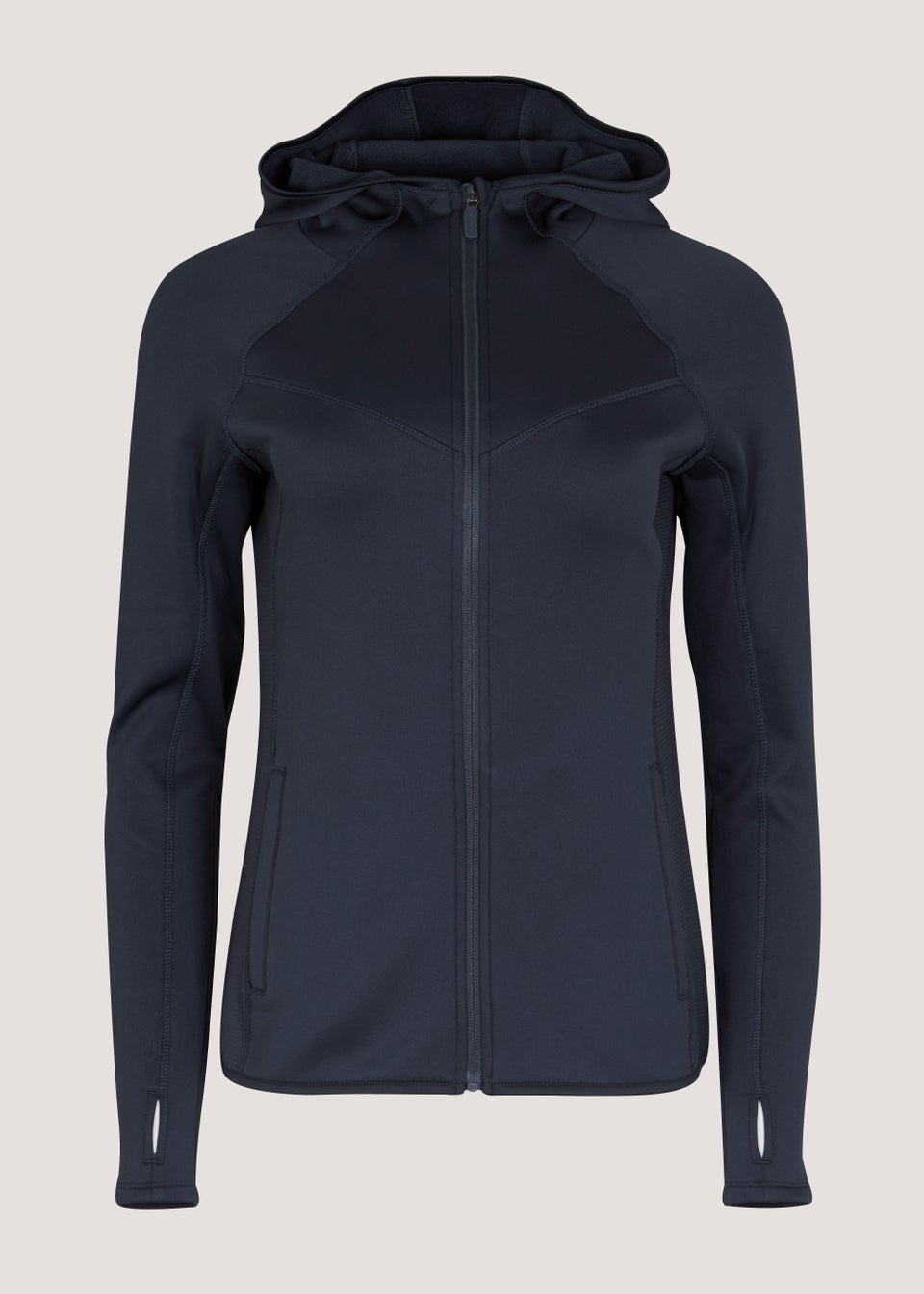 Souluxe Navy Zip Through Hoodie