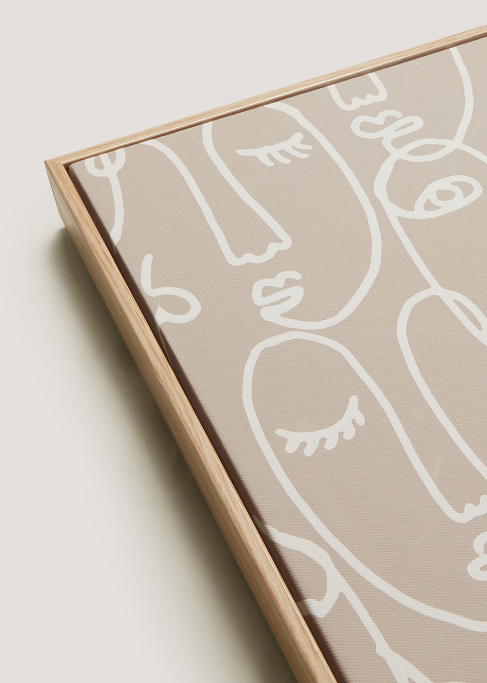 Taupe Faces Wall Art (28cm x 41cm)