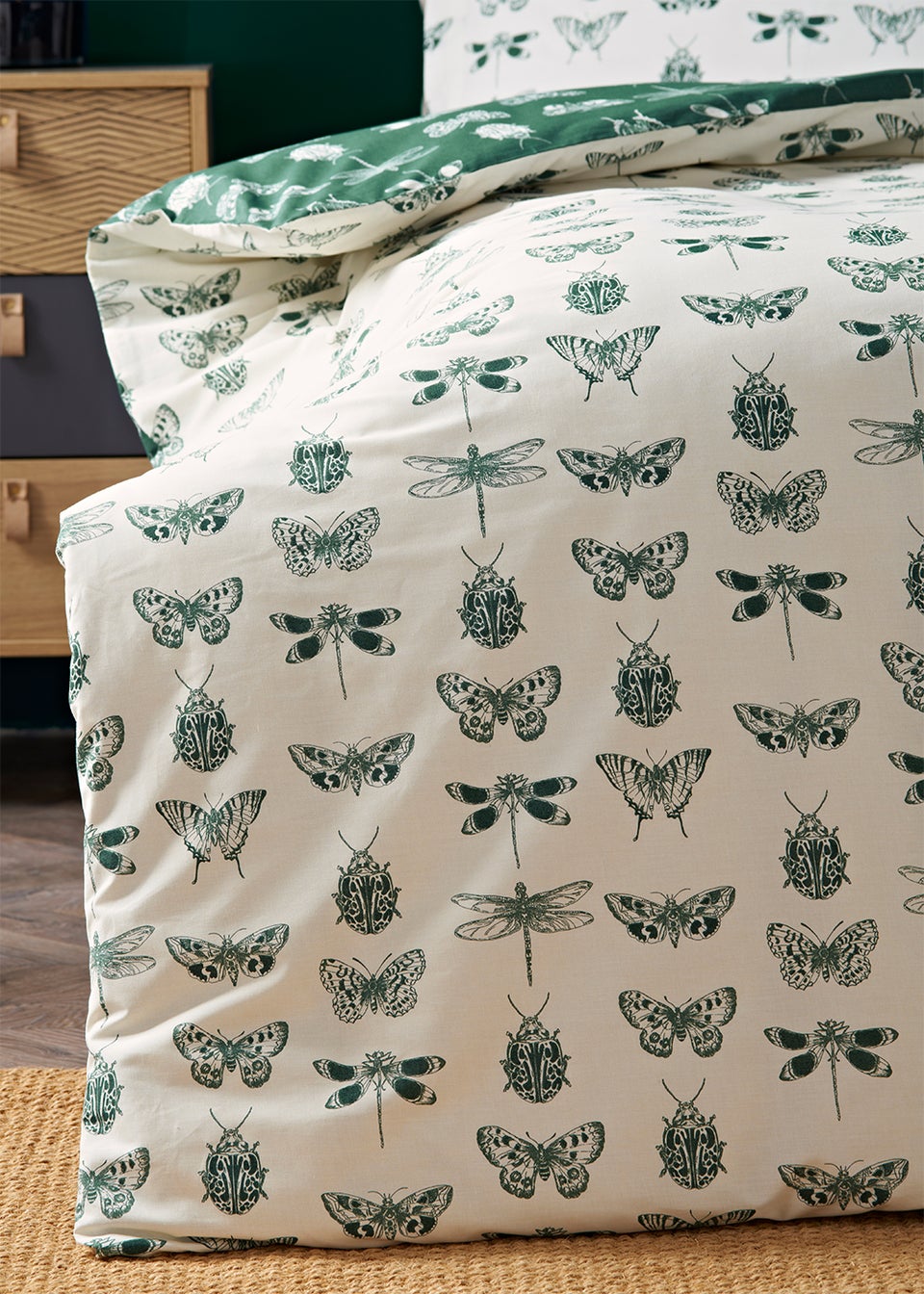 Green Insect Duvet Cover