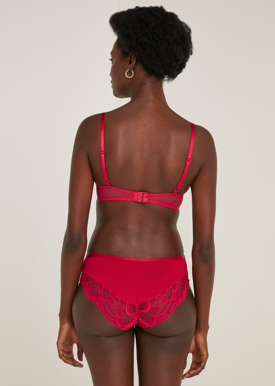 Red Floral Short Knickers